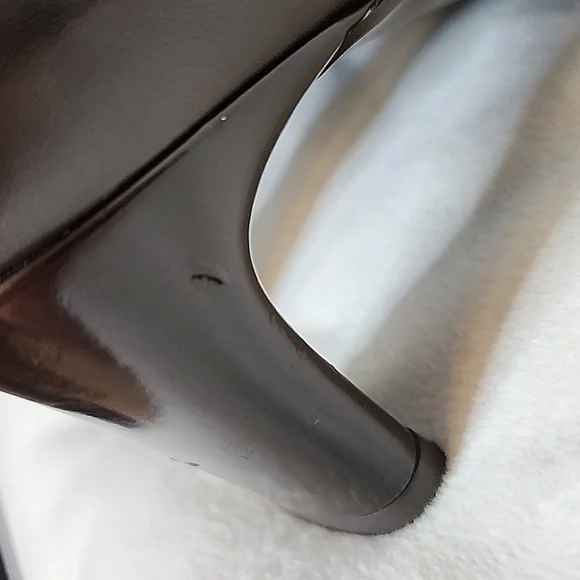 RARE Vintage Stuart Weitzman Heeled Boots Dark Brown Nappa Leather Ankle Booties - Picture 11 of 16